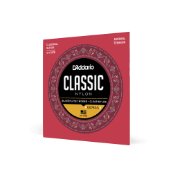 D'Addario Fretted EJ27N Classic Nylon Student Normal Tension 3/4Strrelse Klassisk Guitar Strengest