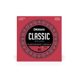 D'Addario Fretted EJ27N Classic Nylon Student Normal Tension Klassisk Guitar Strengest