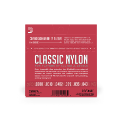 D'Addario Fretted EJ27N Classic Nylon Student Normal Tension Klassisk Guitar Strengest