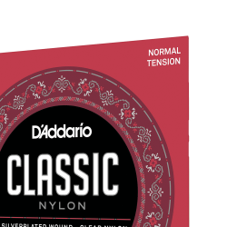 D'Addario Fretted EJ27N Classic Nylon Student Normal Tension Klassisk Guitar Strengest