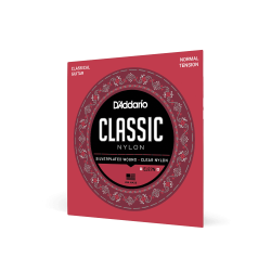 D'Addario Fretted EJ27N Classic Nylon Student Normal Tension Klassisk Guitar Strengest