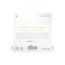 D'Addario Fretted XSAPB1256 XS Phosphor Bronze Light Medium 012-056 Western Guitar Strengest