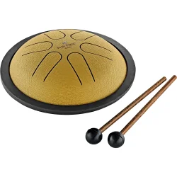 Meinl Sonic Energy MSTD3G 6" Mini Steel Tongue Drum (B-dur, guld) inkl. pose &amp; k�ller