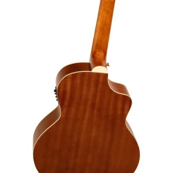 Ortega D8CE-5-L Venstreh�ndet 5-strenget Akustisk Bas m/mikrofon &amp; cutaway (Spruce/ Mahogany Black)