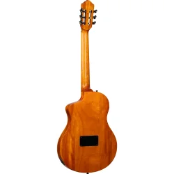 Ortega RTP-LTD TourPlayer Serien Nylonstrenget Guitar m/mikrofon, thin body &amp; slim neck inkl. taske (Ziricote Gloss)