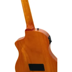 Ortega RTP-LTD TourPlayer Serien Nylonstrenget Guitar m/mikrofon, thin body &amp; slim neck inkl. taske (Ziricote Gloss)