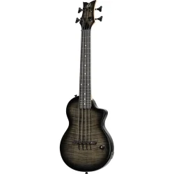 Ortega NEO-BS-TGB Neo Serien Solid Ukulele Bas m/mikrofon inkl. taske (Transparent Grey Burst)