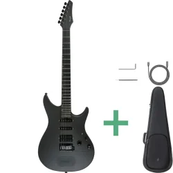 Enya Inspire Carbonfiber Elektrisk Guitar m/15 watt h�jttaler &amp; tr�dl�s bluetooth m.m.