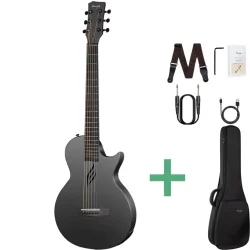 Enya Nova Go SP1 Carbonfiber Rejse Western Guitar SP1-system m/indbyggede effekter &amp; bluetooth 