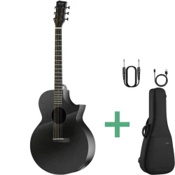 Enya X3 Pro Carbonfiber Western Guitar AcousticPlus� 2.0 pickup m/indbyggede effekter &amp; bluetooth