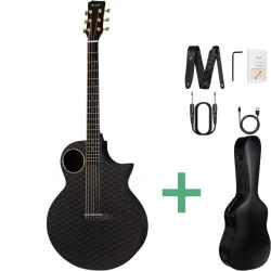 Enya X4 Pro Carbonfiber Western Guitar AcousticPlus� Pickup m/reverb, chorus &amp; tuner