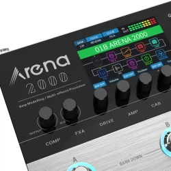 Donner Arena2000 Multi Effekt Guitar Pedal m/FVACM Teknologi &amp; 278 effekter