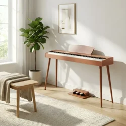 Donner DHP-100 Pro Elektrisk Klaver m/88 fuldv�gtede hammer action tangenter (tr�)