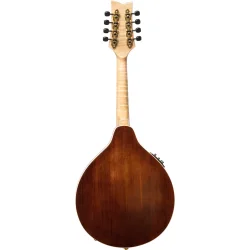 Ortega RMAE200PF Americana Serie A-style Mandolin m/mikkrofon inkl. kuffert (Flamed Maple/Mahogany purple fade)