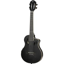Ortega RTPS-U-SBK TourPlayer Serien Tenor Ukulele m/mikrofon inkl taske (Matte Sort)