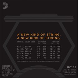 D'Addario Fretted NYXL1046 NYXL Regular Light 10-46 Elektrisk Guitar Strengest