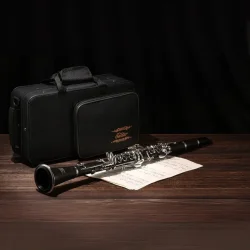 Eastar ECL-300 Begynder Bb Klarinet m/17 n�gler inkl. kuffert &amp; tilbeh�r (sort lakering) 