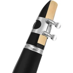 Eastar ECL-300 Begynder Bb Klarinet m/17 n�gler inkl. kuffert &amp; tilbeh�r (sort lakering) 