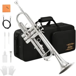 Eastar ETR-380 Bb Standard Begynder Trumpet inkl. kuffert &amp; tilbeh�r (S�lv)