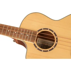 Ortega D7CE-4-L Venstreh�ndet 4-strenget Akustisk Bas m/mikrofon &amp; cutaway (Spruce/ Mahogany Natural)