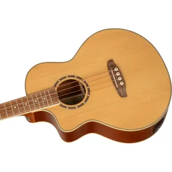 Ortega D7CE-4-L Venstreh�ndet 4-strenget Akustisk Bas m/mikrofon &amp; cutaway (Spruce/ Mahogany Natural)