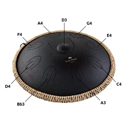 Meinl Sonic Energy OSTD1BK 16" Oktav Steel Tongue Drum (D Kurd, sort) inkl. taske &amp; k�ller