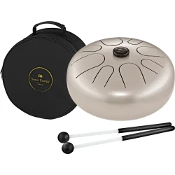 Meinl Sonic Energy STD4PG 12" Steel Tongue Drum (G-mol, perlegr�) inkl. taske &amp; k�ller 