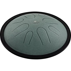 Meinl Sonic Energy CSTD1DG Kompakt Steel Tongue Drum (h-mol, 8 Toner, 432 Hz, M�rkegr�n)