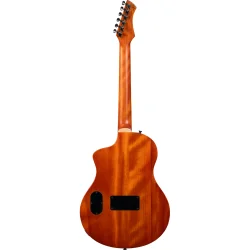 Ortega RTPG-LS1 TourPlayer Serien Nylonstrenget Guitar m/mikrofon, thin body &amp; slim neck inkl. taske (Grey Burst)