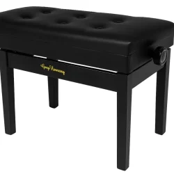 George Hennesey Harmony Klaverb�nk m/polstret s�de &amp; opbevaringsrum (sort)