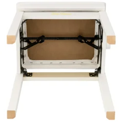 George Hennesey Harmony Klaverb�nk m/polstret s�de &amp; opbevaringsrum (hvid)