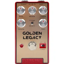 Gigagain GP05 Golden Legacy Distortion Analog Distortion Guitar Effekt Pedal (Marshall-Style Distortion)