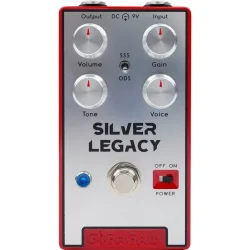 Gigagain GP06 Silver Legacy Overdrive Analog Overdrive Guitar Effekt Pedal (Dumble-Style Overdrive)