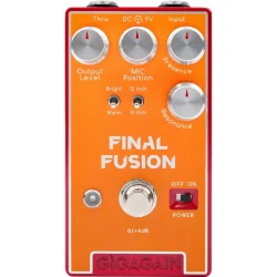 Gigagain GP10 Final Fusion Cab Sim DI Box Analog Amp Simulator Guitar Effekt Pedal (Aktiv DI-Box Med Kabinetsimulering)