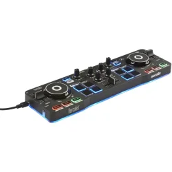 Hercules DJControl Starlight Ultra Kompakt DJ Controller m/indbygget lydkort (Begynder Controller)