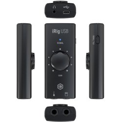 IK Multimedia iRig USB Ultrakompakt H�jkvalitets Guitar/Bas Audio Interface