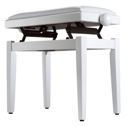 Soundsation SBH-100P-WH Justerbar klaverb�nk m/sky s�de (hvid glossy)