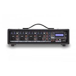 Soundsation PMX-4BT 6-kanaler 200+200W Max. Powered Mixer m/Effekter MP3 &amp; Bluetooth