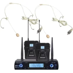 Karsect JRU-562/PT-51C/HT-3A Tr�dl�s 2 x Tynde Headset Mikrofon S�t  