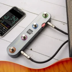 Kokko KE-1 Multieffekt Guitar Pedal m/60+ effekter, 36 presets, bluetooth &amp; USB