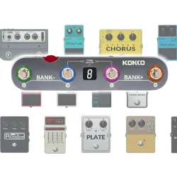 Kokko KE-1 Multieffekt Guitar Pedal m/60+ effekter, 36 presets, bluetooth &amp; USB