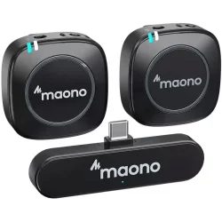 Maono WM820 C2 (TX + TX + RX) Dobbelt Tr�dl�st USB-C Mikrofon S�t 