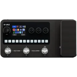 M-Vave MK-20 Multieffekt Guitar Pedalboard m/320 effekter, 150 presets, looper &amp; trommemaskine 