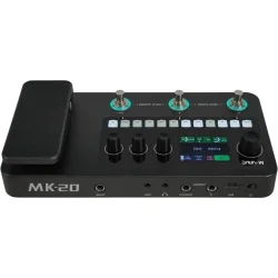 M-Vave MK-20 Multieffekt Guitar Pedalboard m/320 effekter, 150 presets, looper &amp; trommemaskine 