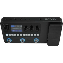 M-Vave MK-20 Multieffekt Guitar Pedalboard m/320 effekter, 150 presets, looper &amp; trommemaskine 