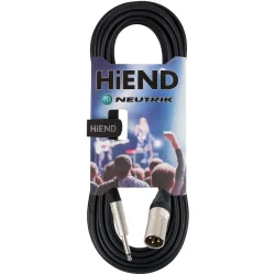 HiEnd XLR-Han Til 6,35 Mm Mono-Jack-Kabel m/Neutrik-Stik (10 Meter)