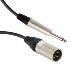 HiEnd XLR-Han Til 6,35 Mm Mono-Jack-Kabel m/Neutrik-Stik (10 Meter)