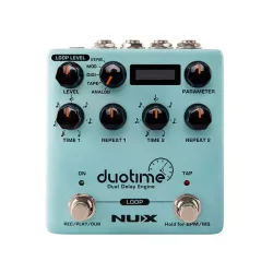 Nux NDD-6 Duotime Delay Guitar Effekt Pedal m/5 forskellige typer af delay effekter