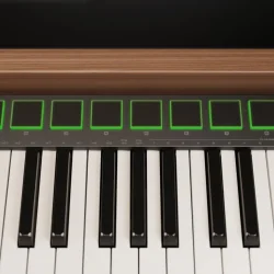 NUX NTK-61 MIDI Keyboard Controller (61 semi-v�gtede velocity-sensitive tangenter m/ aftertouch)