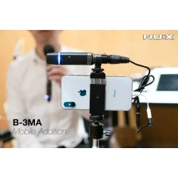 Nux B-3MA Mikrofon Holder inkl. minijack-adapter (til smartphone og Nux B-3)       
